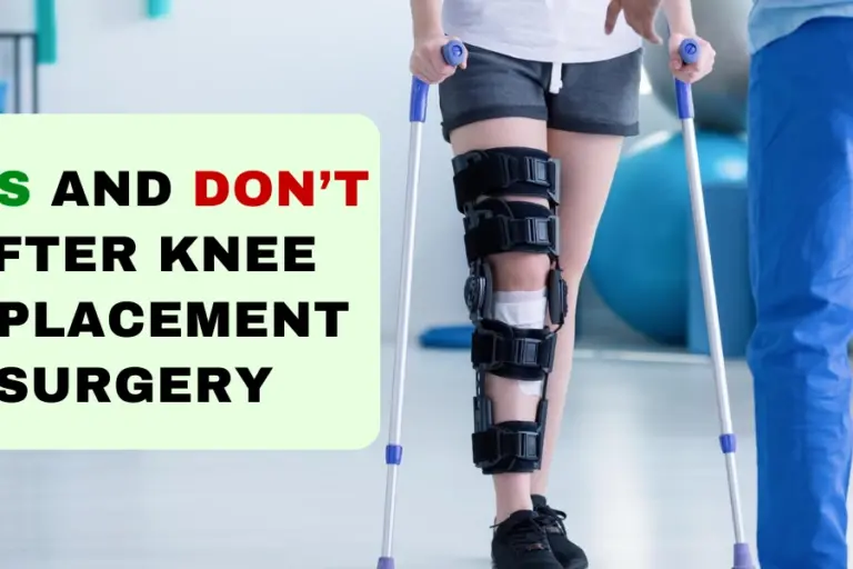 What precautions needs to be take after knee replacement surgery