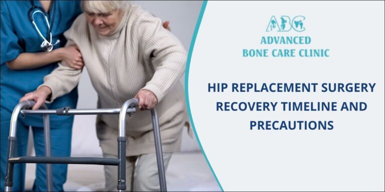Hip replacement surgery recovery timeline